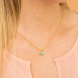 Turquoise Dainty Pendant Necklace