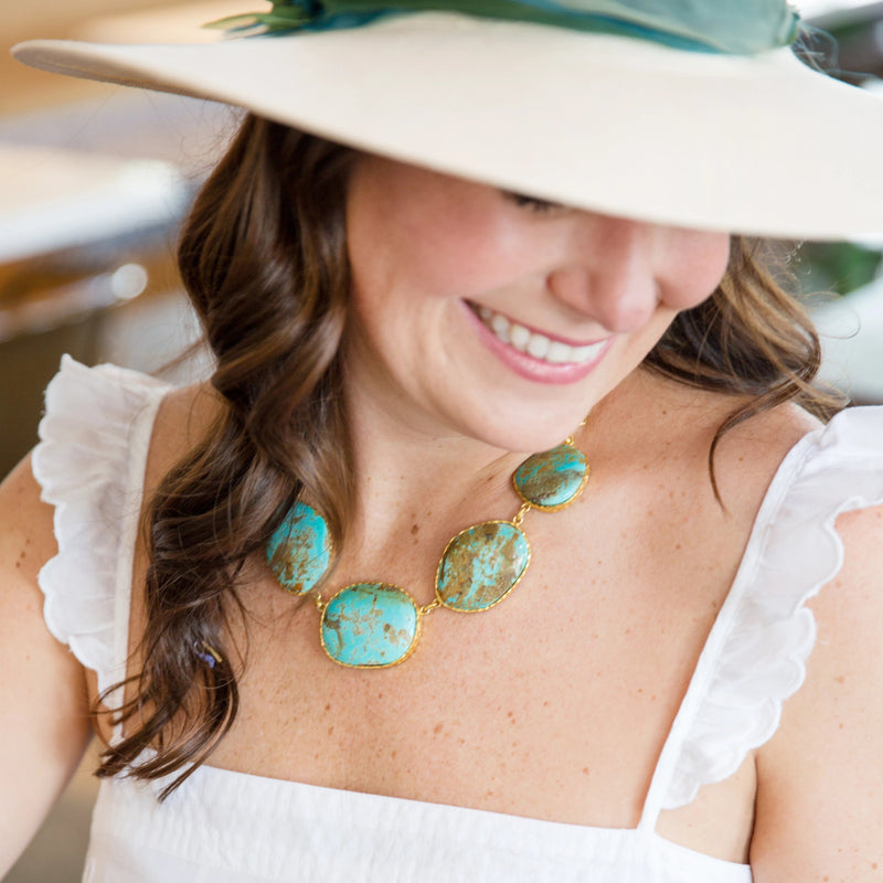 Statement Necklace - Turquoise - Christina Greene LLC